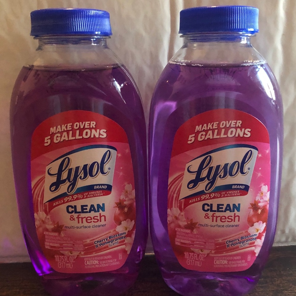 2 Lysol refill cleaner disinfectant 10.75 fl oz